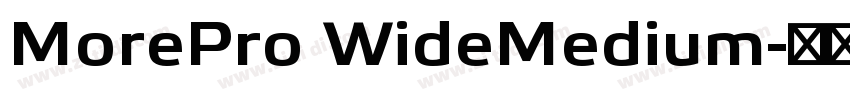 MorePro WideMedium字体转换
